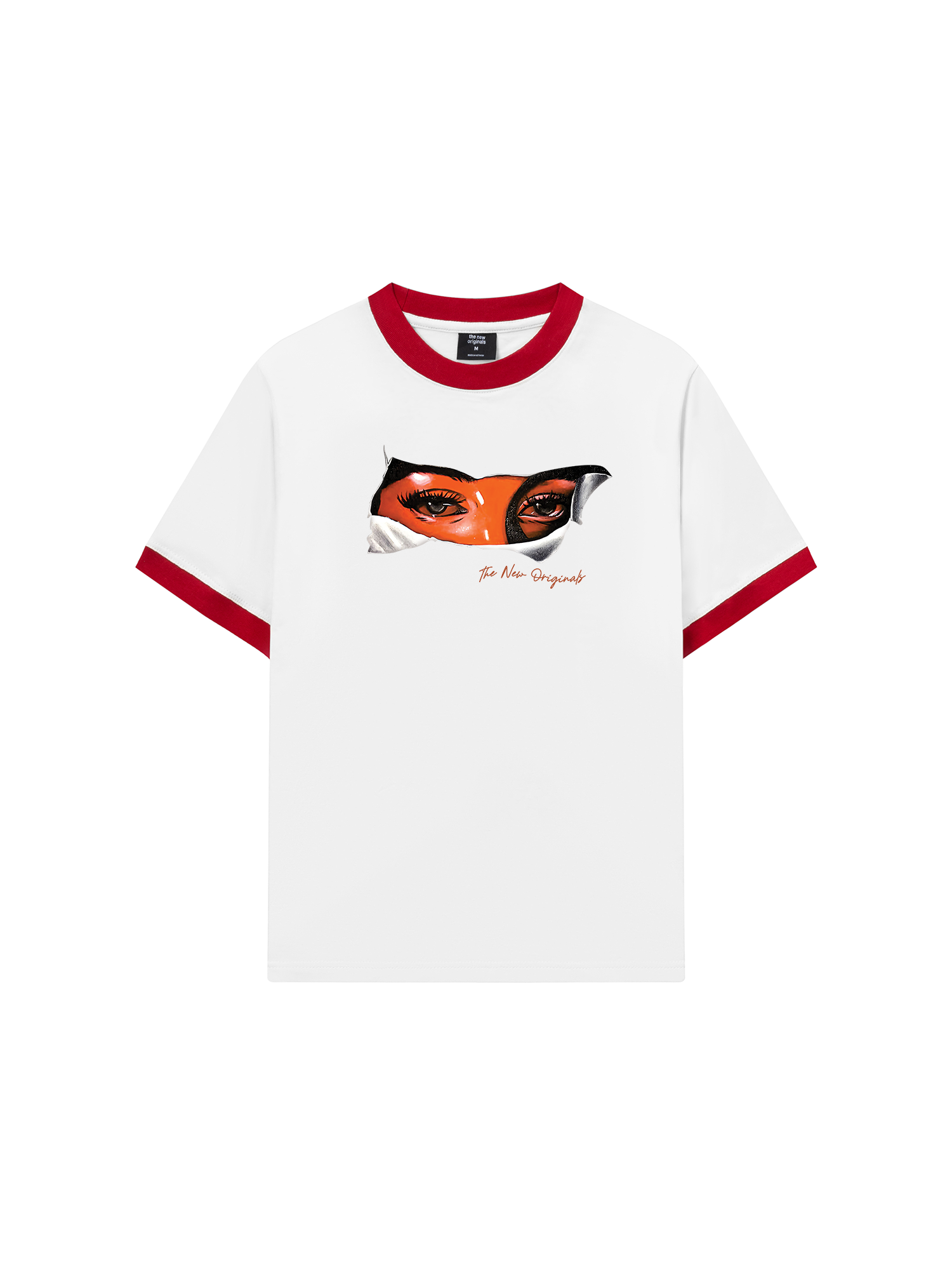 Áo Thun Ringer Relaxed Fit Virgin Mary Eye