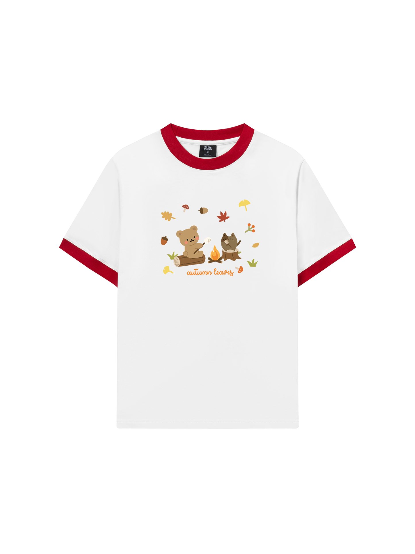 Áo Thun Ringer Relaxed Fit Autumn Vibes Autumn Leaves