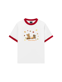 Áo Thun Ringer Relaxed Fit Autumn Vibes Autumn Leaves