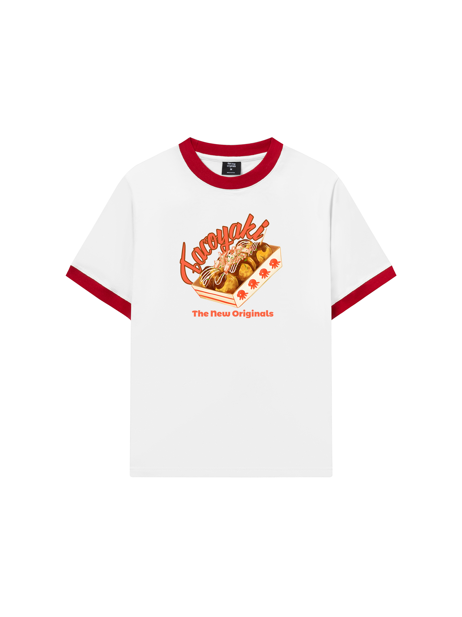 Áo Thun Ringer Relaxed Fit Foody Yummy Takoyaki