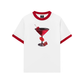 Áo Thun Ringer Relaxed Fit Seductive Night Cherry Goblet