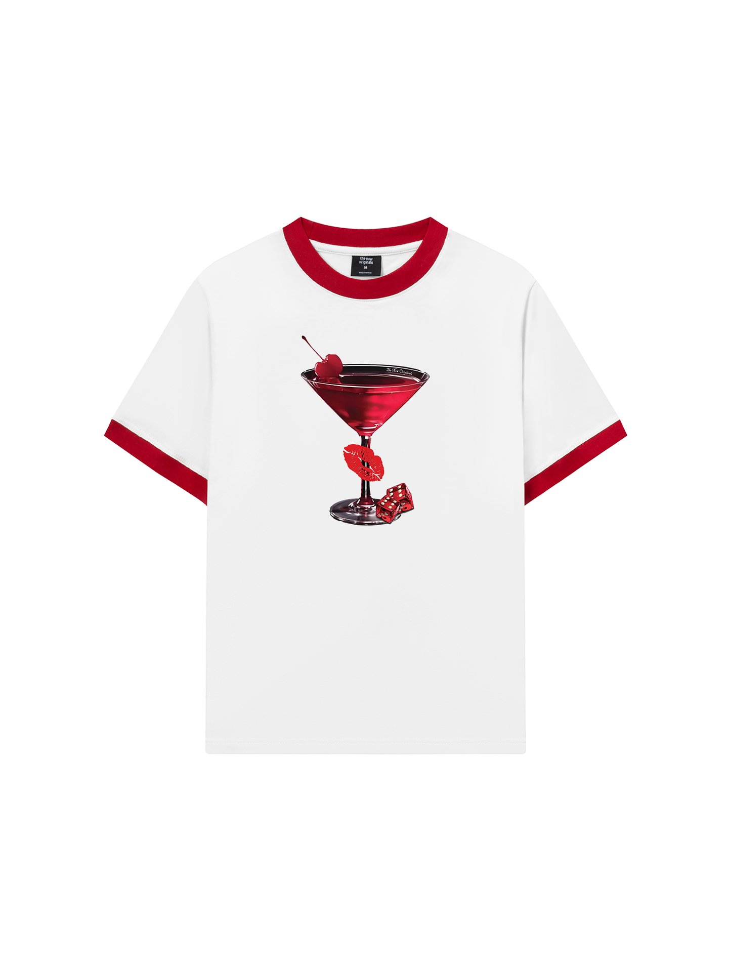 Áo Thun Ringer Relaxed Fit Seductive Night Cherry Goblet