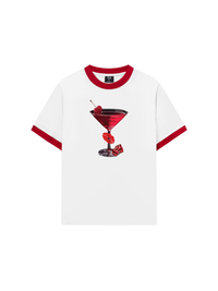 Áo Thun Ringer Relaxed Fit Seductive Night Cherry Goblet
