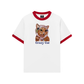 Áo Thun Ringer Relaxed Fit Crazy Cat