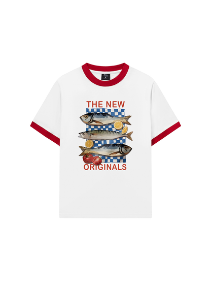 Áo Thun Ringer Relaxed Fit Fish Three