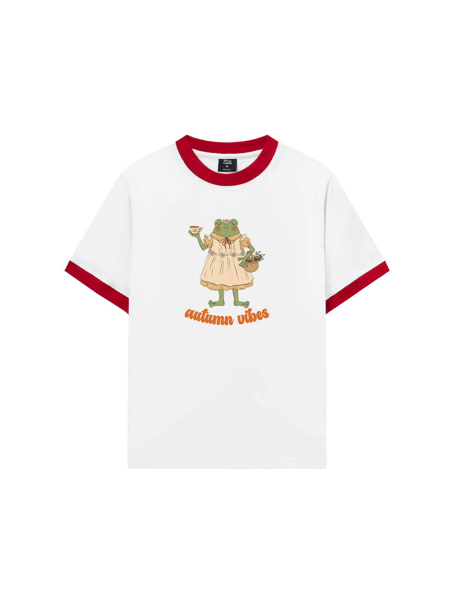 Áo Thun Ringer Relaxed Fit Autumn Frog