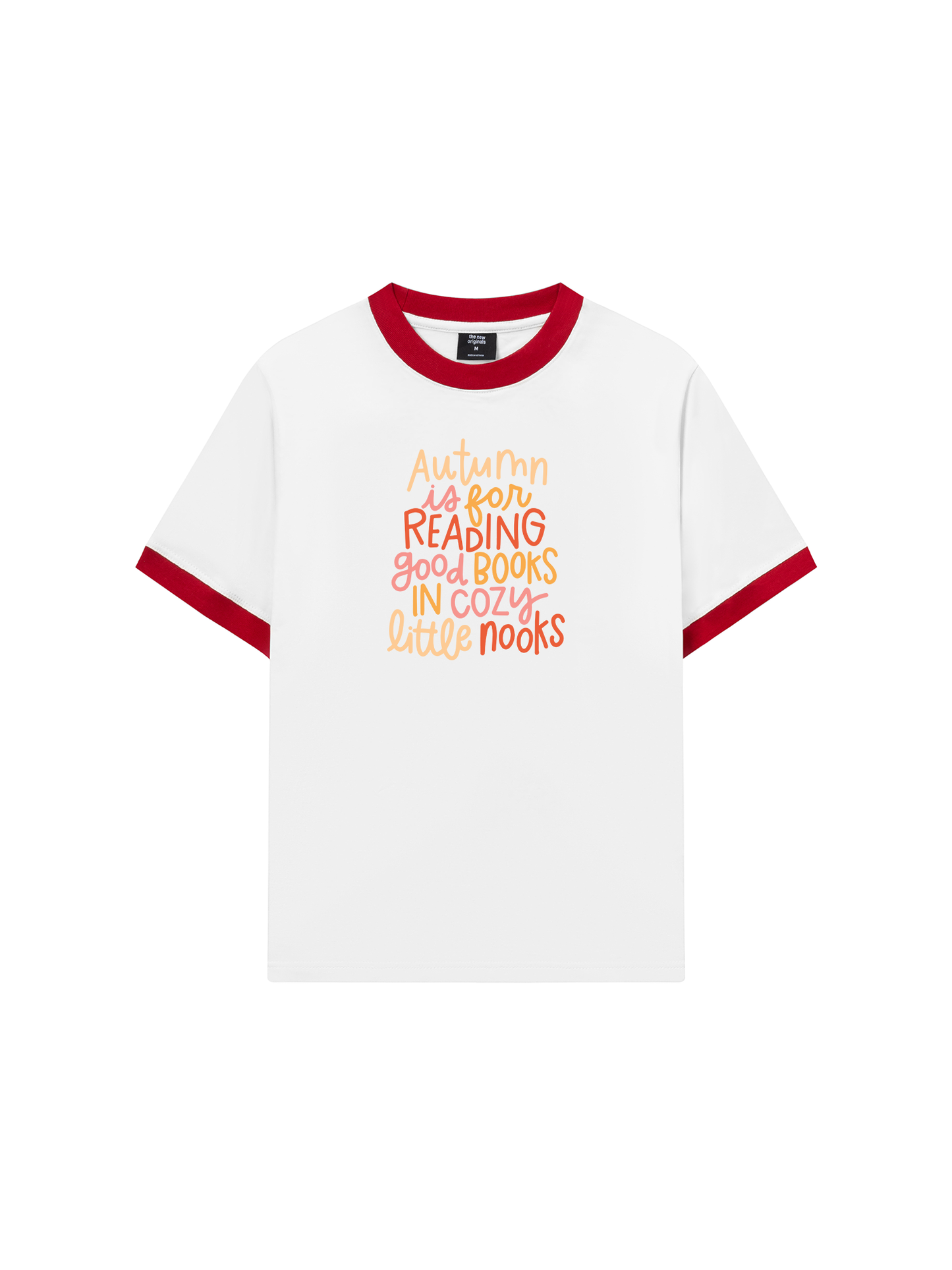 Áo Thun Ringer Relaxed Fit Autumn is For Reading Good Books