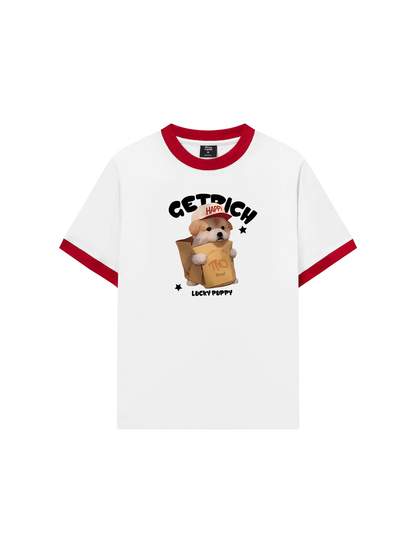 Áo Thun Ringer Relaxed Fit Animal Couple For Boy