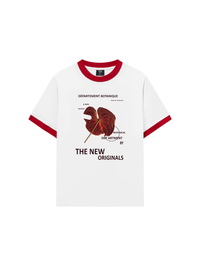 Áo Thun Ringer Relaxed Fit Summer Vibes Red LOve