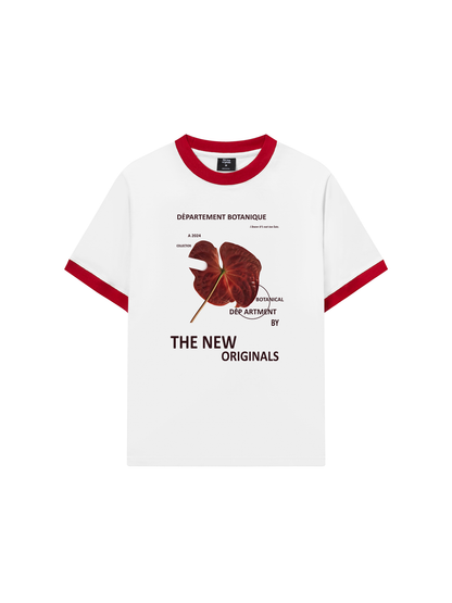 Áo Thun Ringer Relaxed Fit Summer Vibes Red LOve