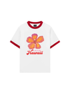 Áo Thun Ringer Relaxed Fit Summer Vibes Hawai Flower