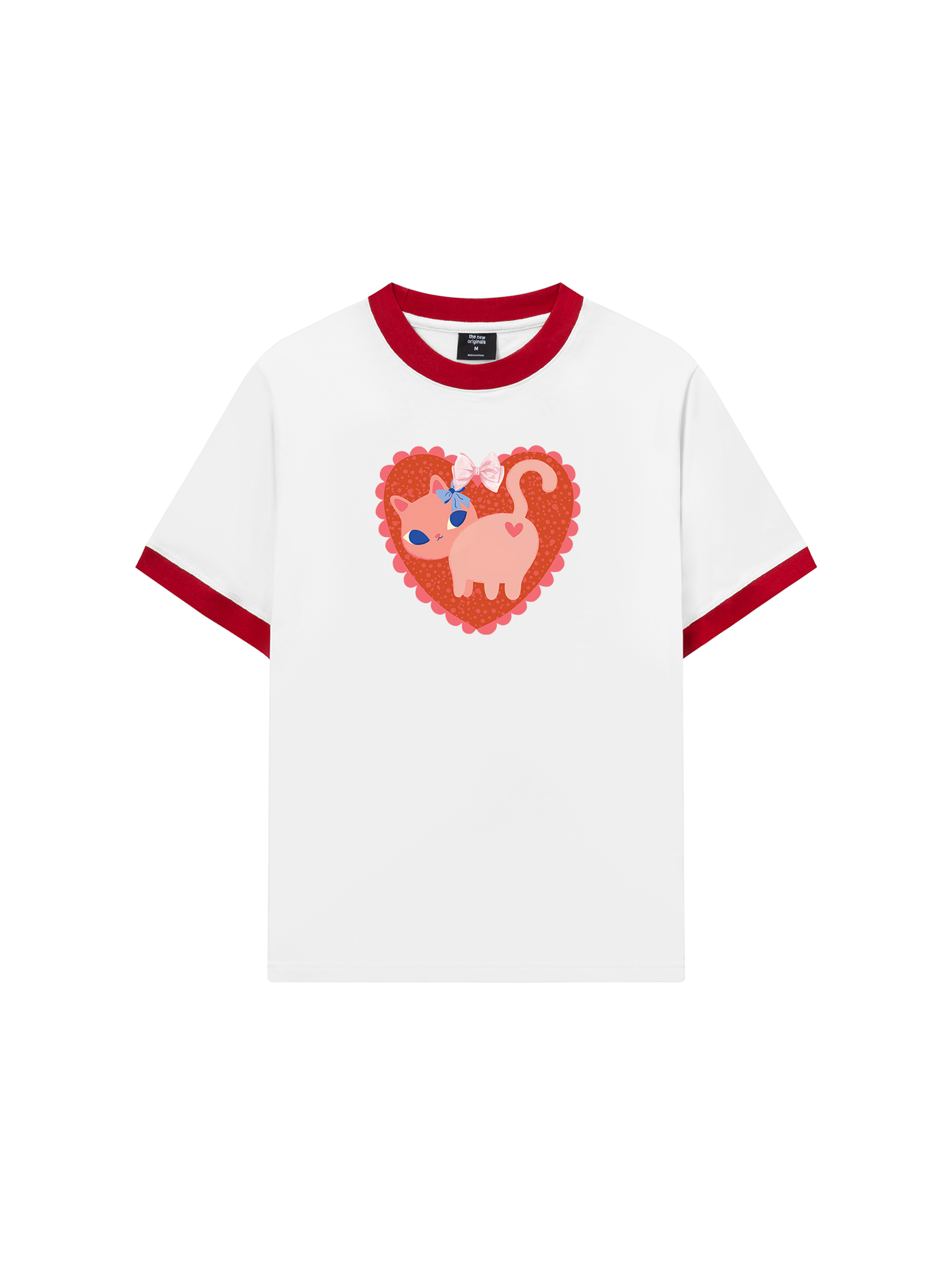 Áo Thun Ringer Relaxed Fit Kitten Kiss