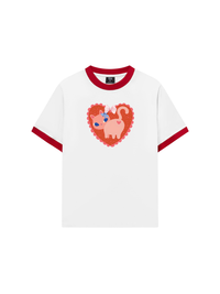 Áo Thun Ringer Relaxed Fit Kitten Kiss