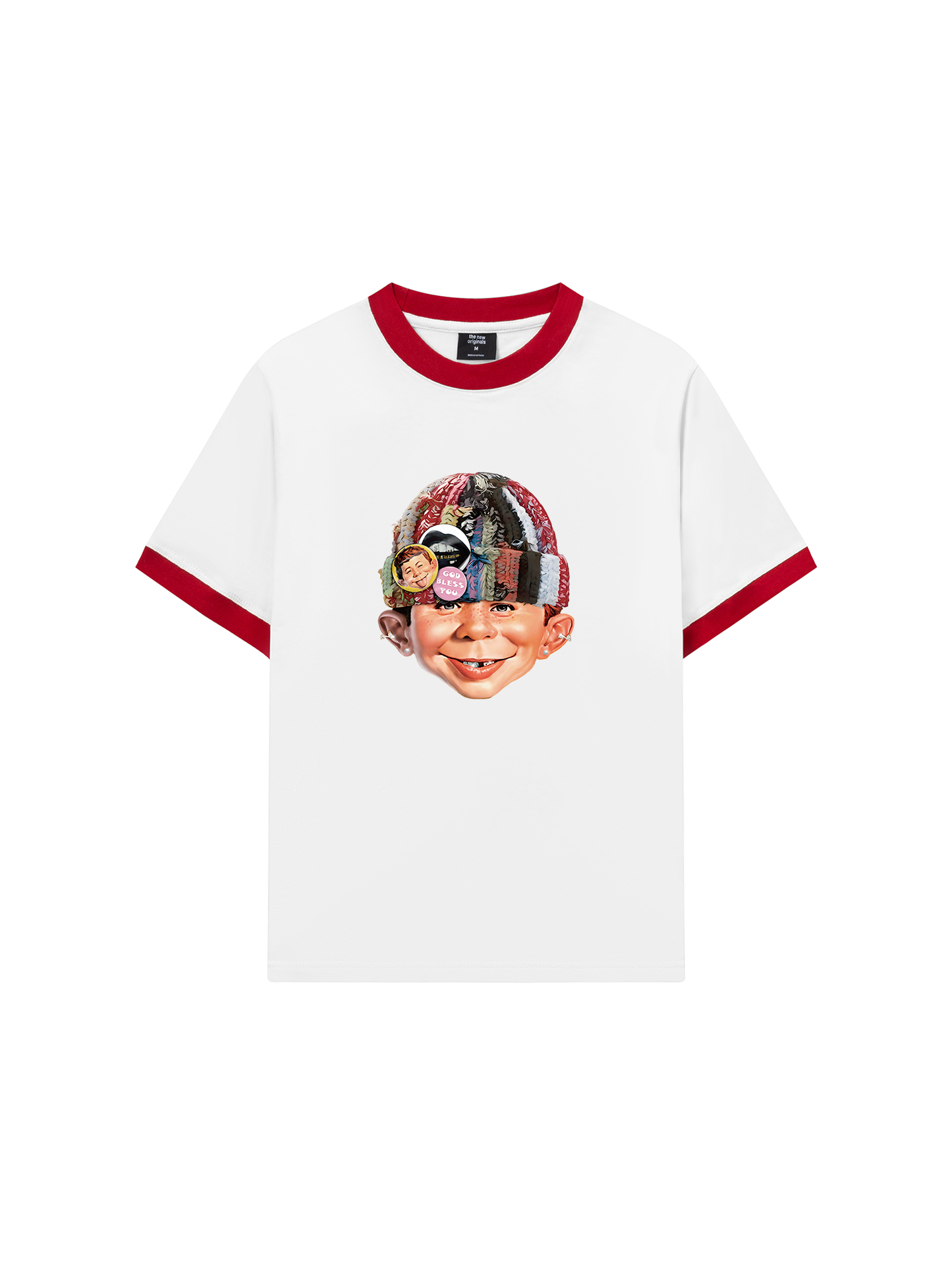 Áo Thun Ringer Relaxed Fit Bad Boy with Knit Cap