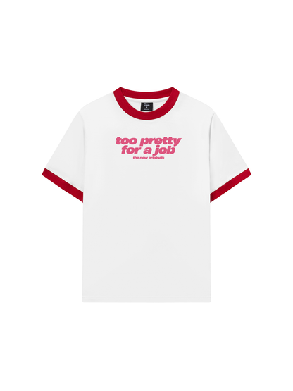 Áo Thun Ringer Relaxed Fit Life Vibe Too Pretty