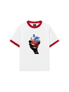 Áo Thun Ringer Relaxed Fit - Handheld colorful rhinestone art heart