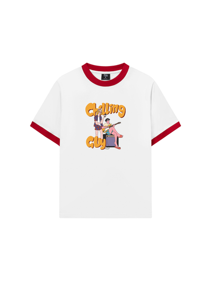 Áo Thun Ringer Relaxed Fit Weekend Chilling Guy