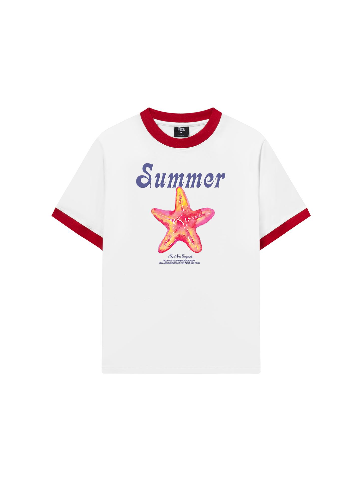 Áo Thun Ringer Relaxed Fit Summer Vibes Beach