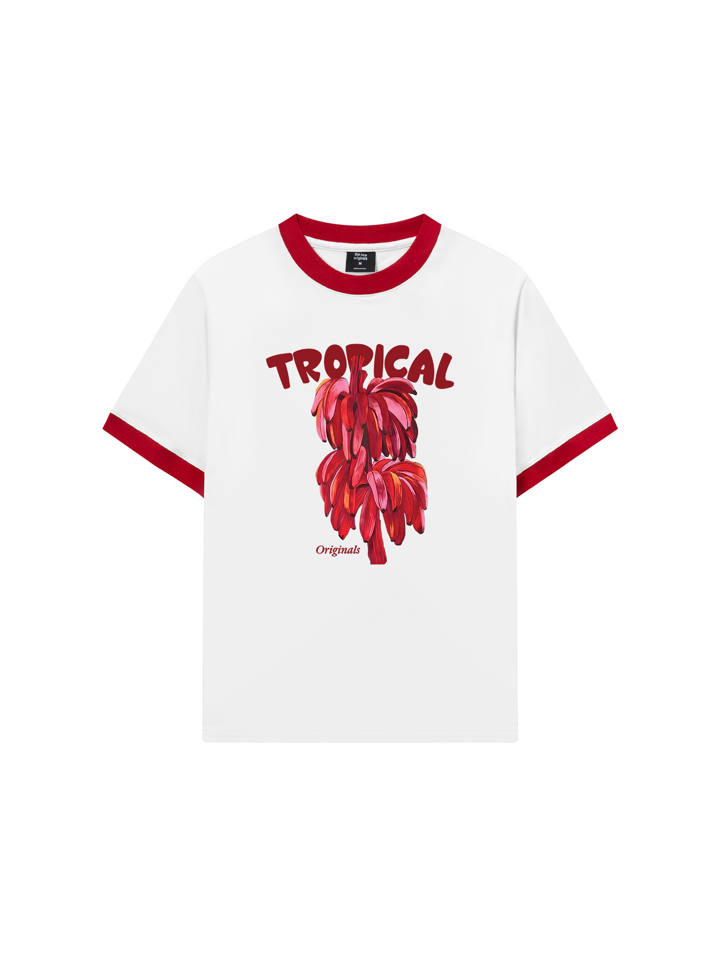 Áo Thun Ringer Relaxed Fit Summer Vibes Pink Banana