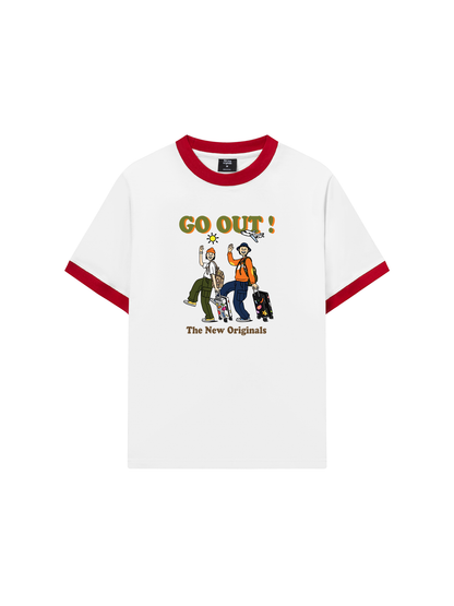 Áo Thun Ringer Relaxed Fit Weekend Go Out