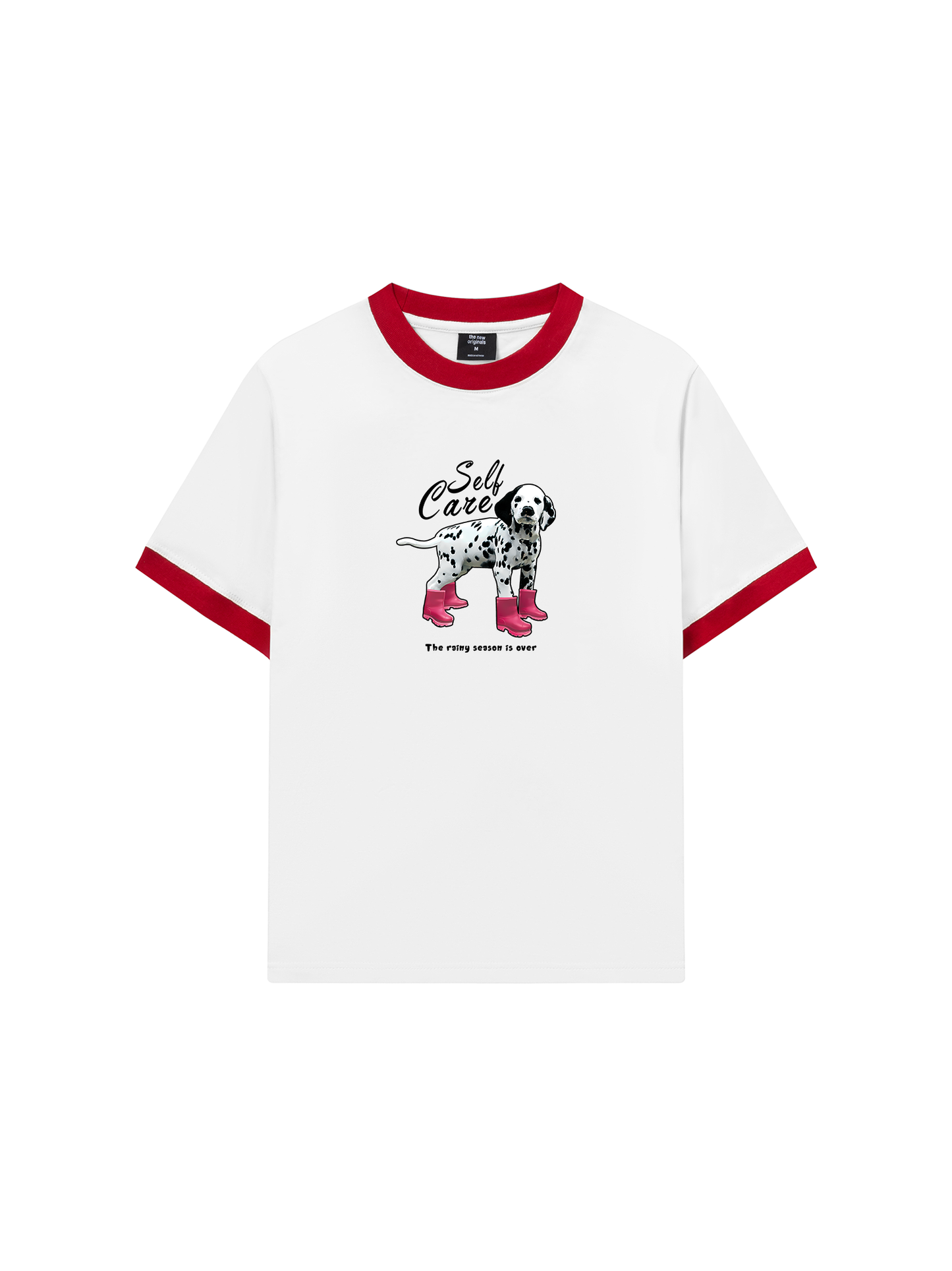 Áo Thun Ringer Relaxed Fit Animal Rainy Puppy