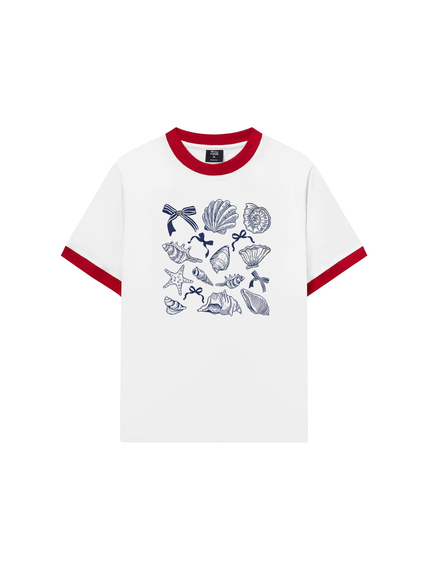Áo Thun Ringer Relaxed Fit Ocean Blue Vibes