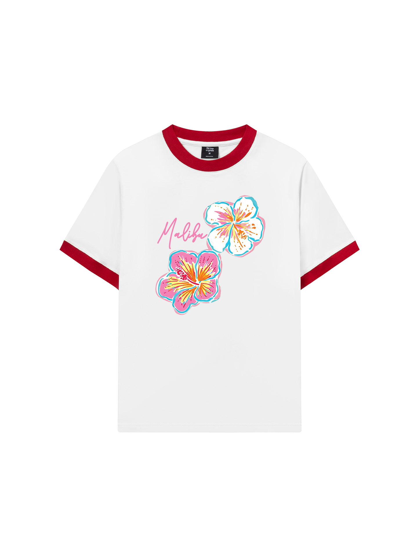Áo Thun Ringer Relaxed Fit Summer Vibes Malibu Floral