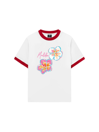 Áo Thun Ringer Relaxed Fit Summer Vibes Malibu Floral
