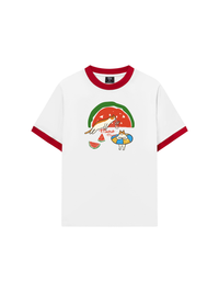 Áo Thun Ringer Relaxed Fit Meow Meow Watermelon