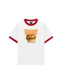 Áo Thun Ringer Relaxed Fit Foody Chicken Burger