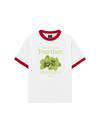 Áo Thun Ringer Relaxed Fit Summer Vibes Green Flower