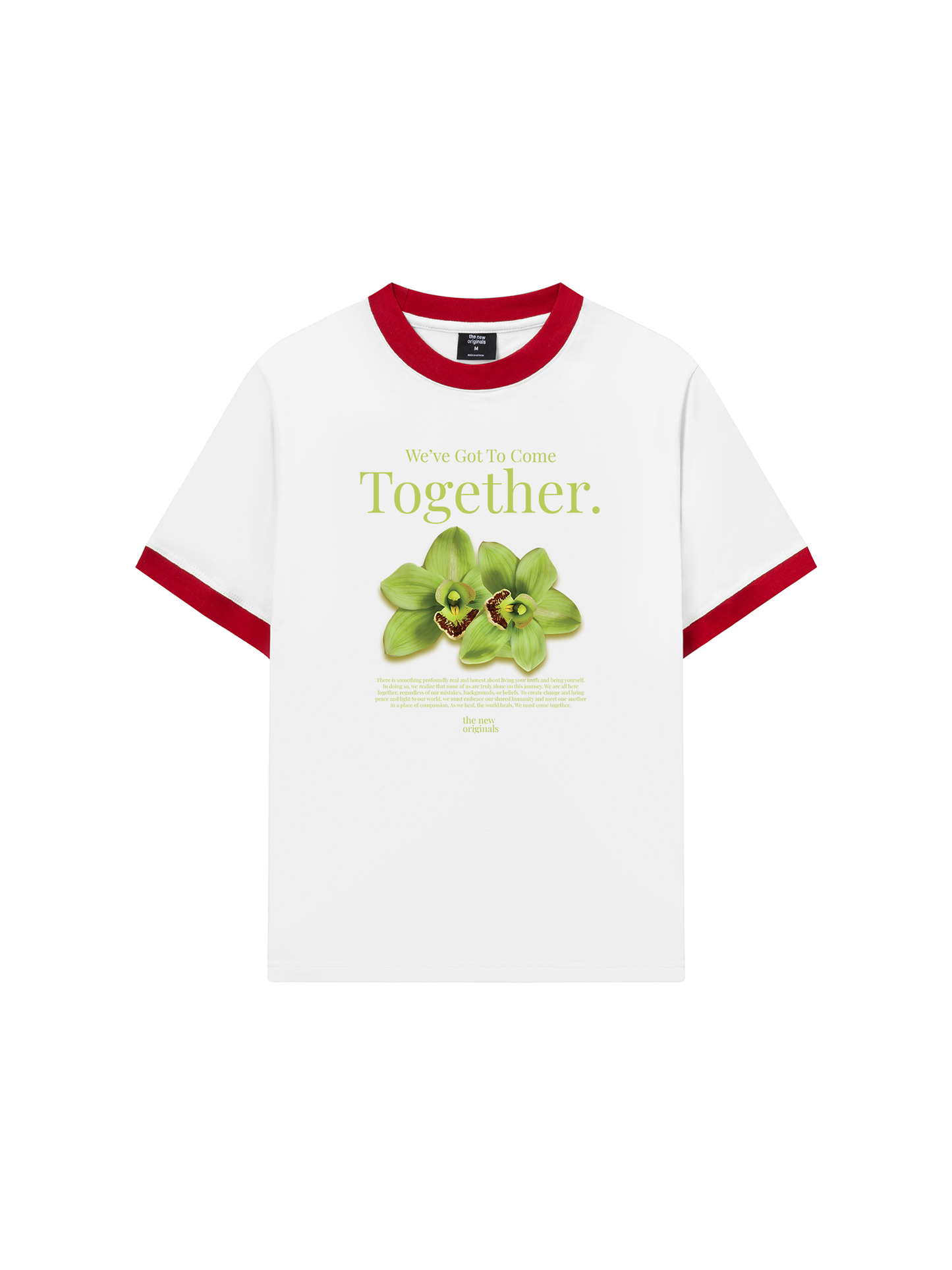 Áo Thun Ringer Relaxed Fit Summer Vibes Green Flower
