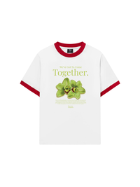 Áo Thun Ringer Relaxed Fit Summer Vibes Green Flower