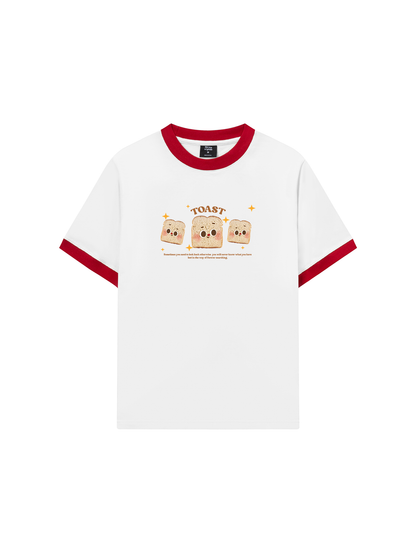 Áo Thun Ringer Relaxed Fit Toast