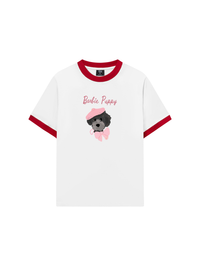 Áo Thun Ringer Relaxed Fit Animal Barbie Puppy