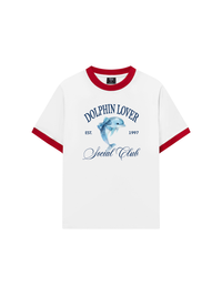 Áo Thun Ringer Relaxed Fit Ocean Dolphin Lover