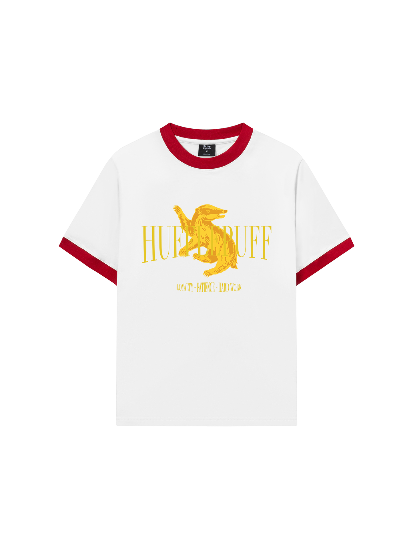 Áo Thun Ringer Relaxed Fit Harry Potter Hufflepuff