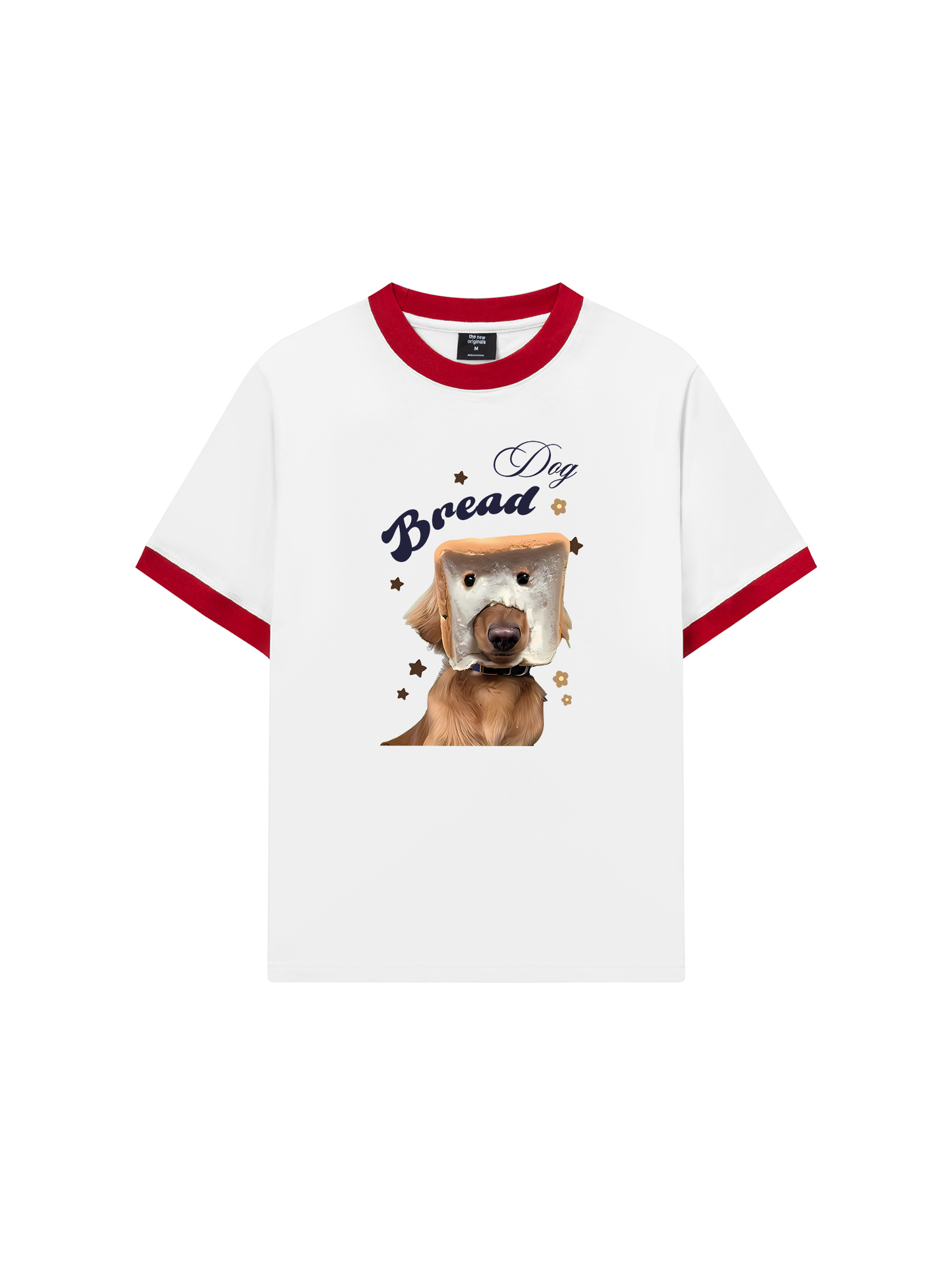 Áo Thun Ringer Relaxed Fit Sweet Pastry Bread Dog