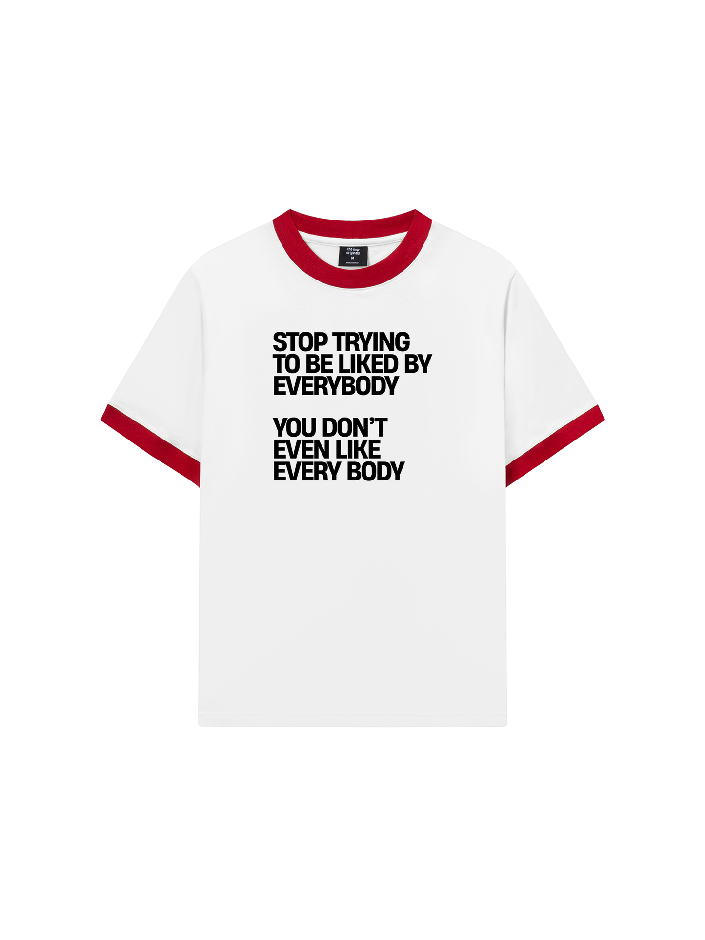 Áo Thun Ringer Relaxed Fit Life Vibe Be Yourself