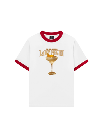 Áo Thun Ringer Relaxed Fit Fresh Lady Night