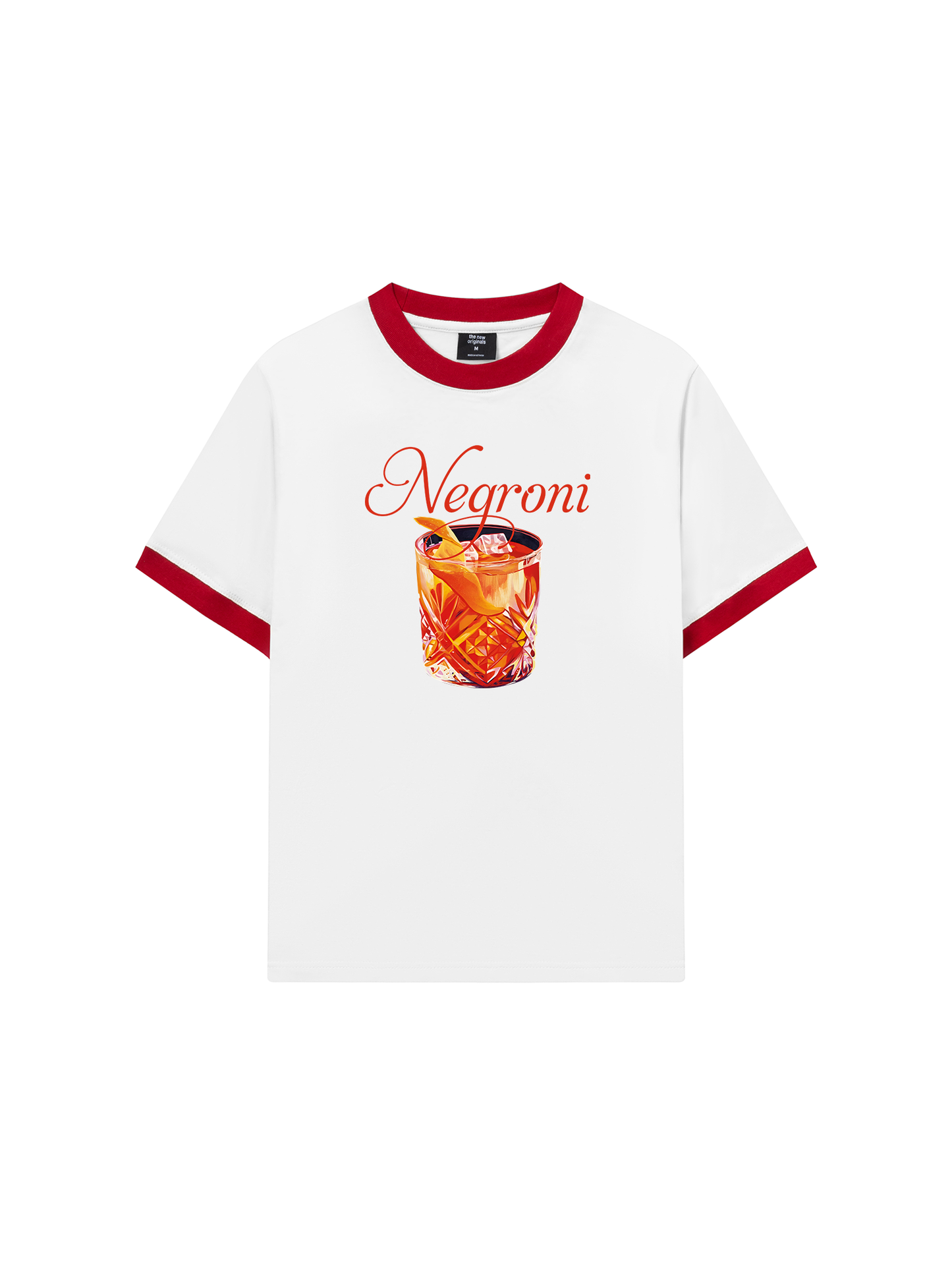 Áo Thun Ringer Relaxed Fit Fresh Red Negroni