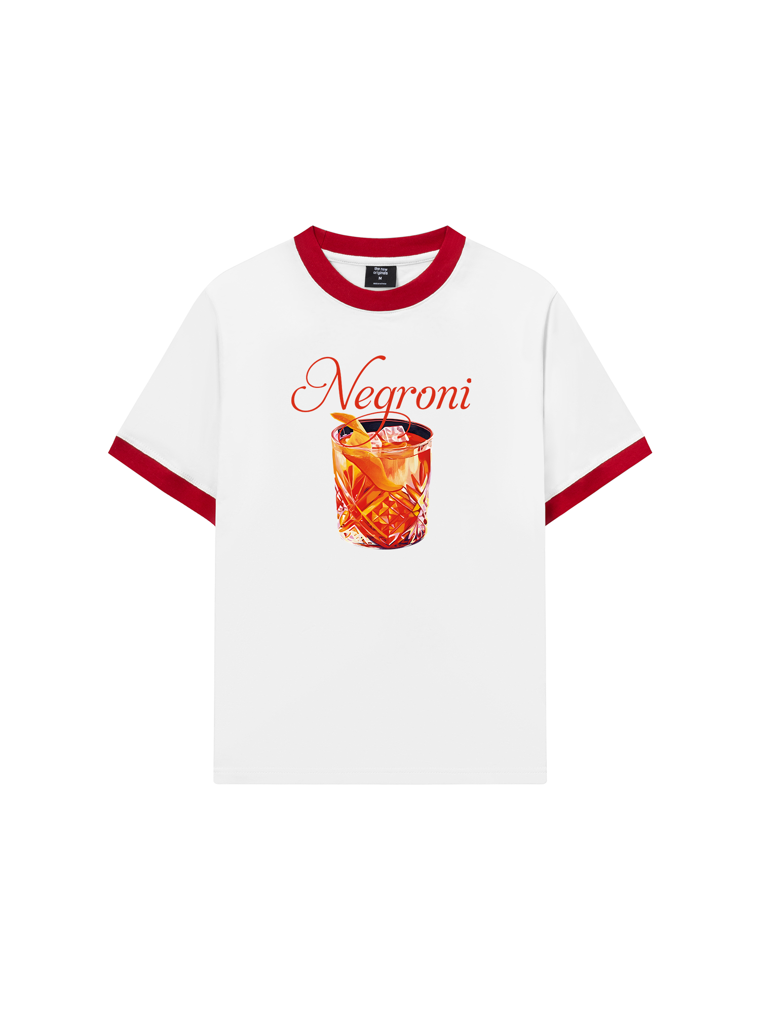 Áo Thun Ringer Relaxed Fit Fresh Red Negroni