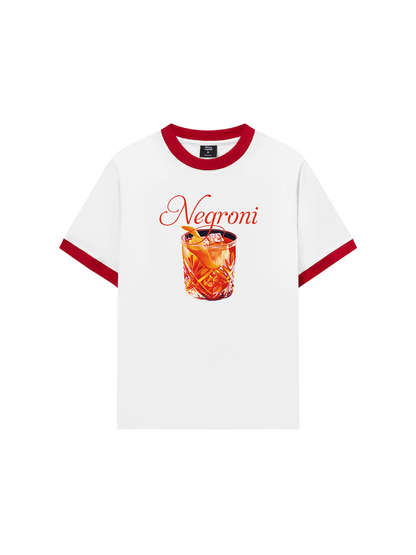Áo Thun Ringer Relaxed Fit Fresh Red Negroni