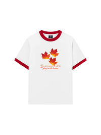 Áo Thun Ringer Relaxed Fit Autumn Play In The Leaves