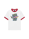 Áo Thun Ringer Relaxed Fit Ocean Beach Vibes Shark