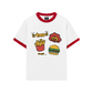 Áo Thun Ringer Relaxed Fit Sweet Pastry Burger Fry
