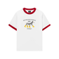 Áo Thun Ringer Relaxed Fit Animal Cute Puppy Yellow Boots