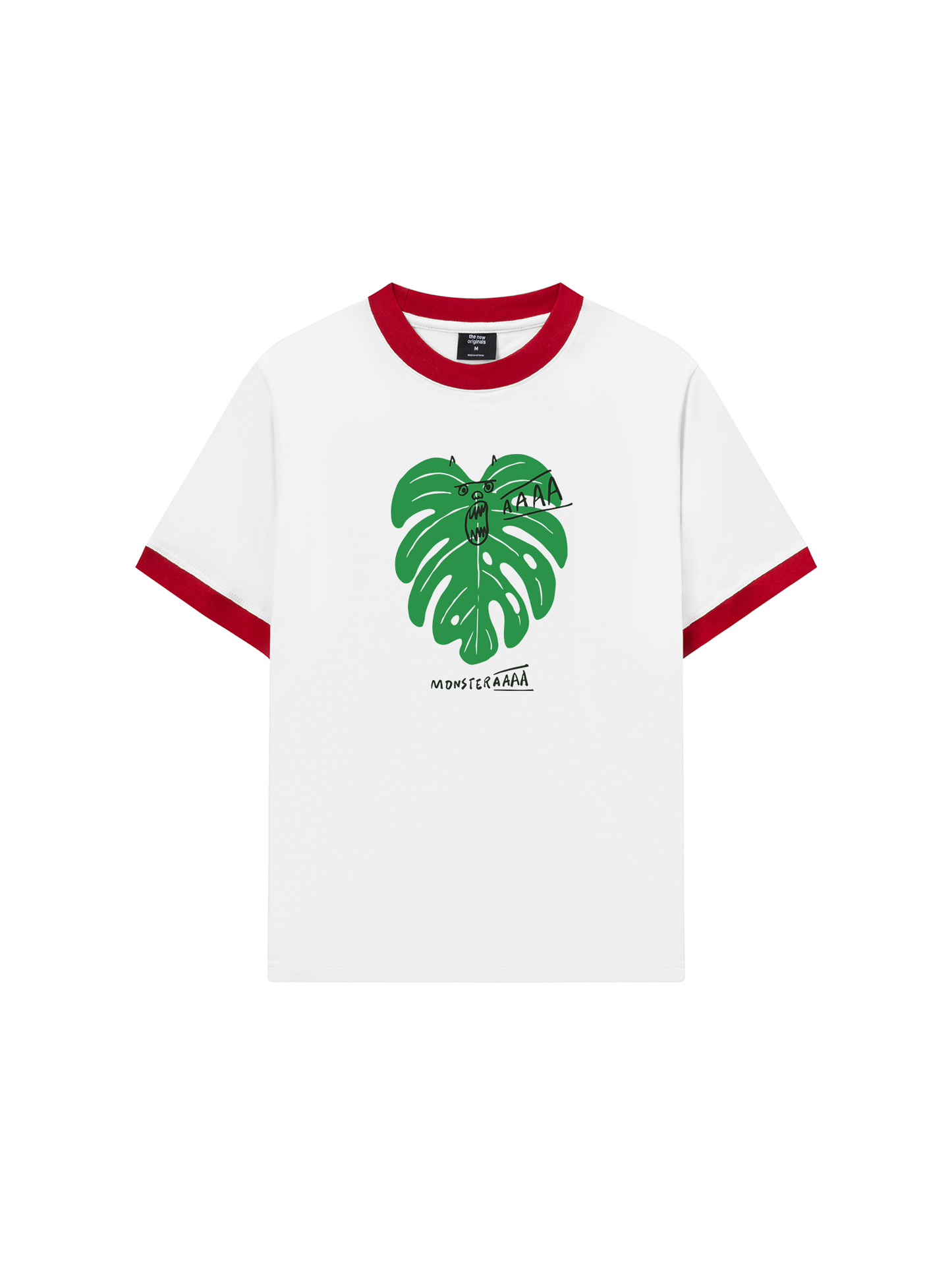 Áo Thun Ringer Relaxed Fit Tropical Monsteraaaa