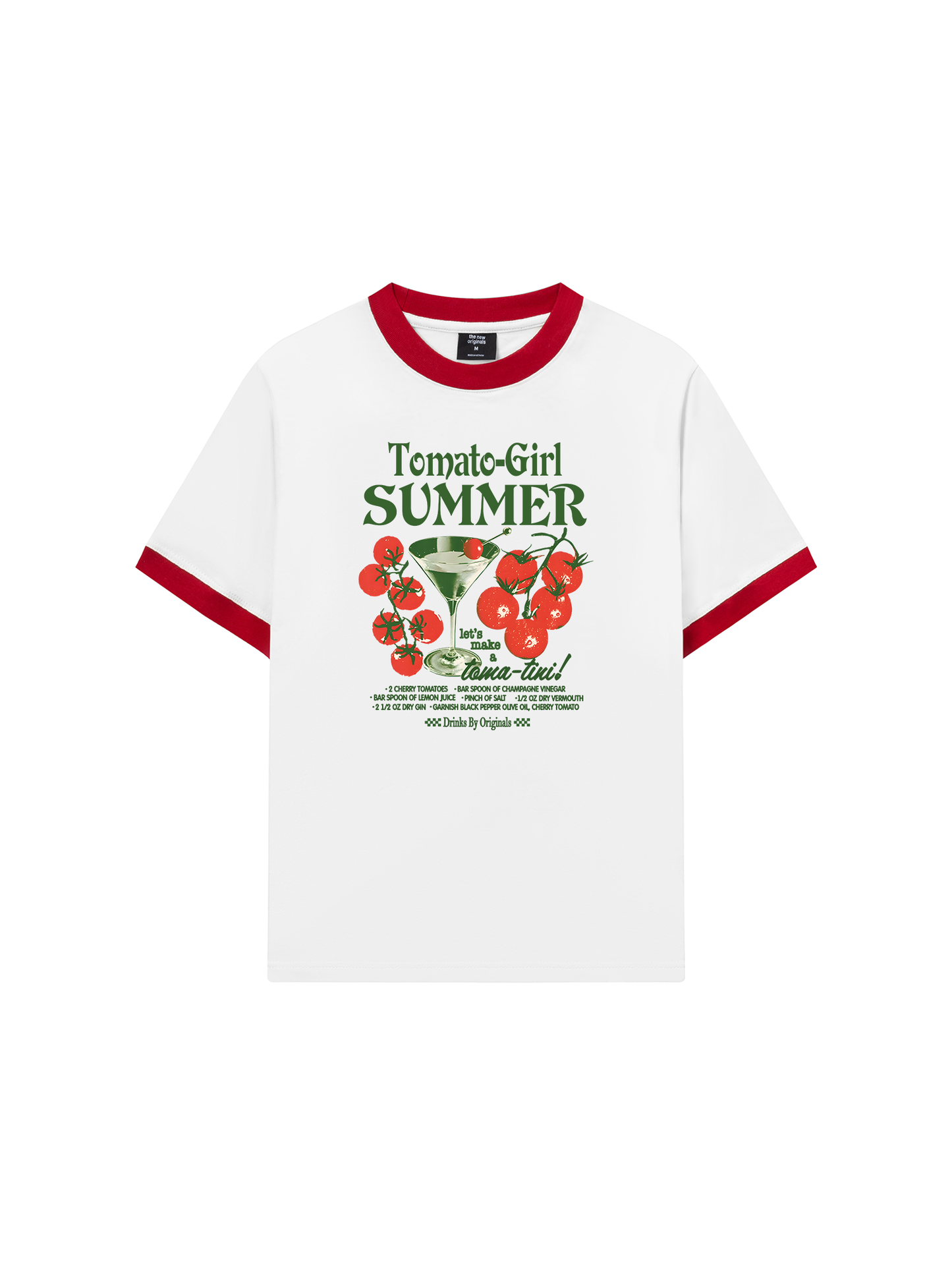 Áo Thun Ringer Relaxed Fit Suummer Vibes Tomato Girl