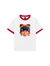 Áo Thun Ringer Relaxed Fit Bad Boy & Rainbow Crochet Hat
